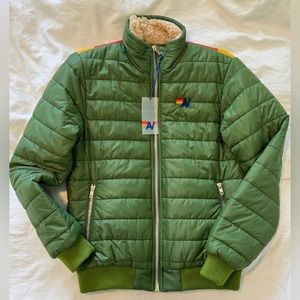 Aviator Nation Women’s Sunburst Jacket - Garden Green, Size Small